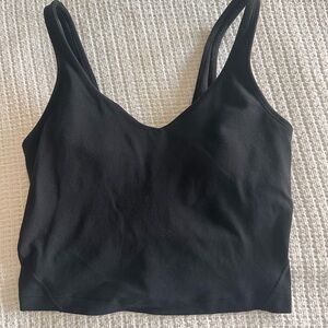 Lululemon Athletica Black Tank Top with V-Neck
